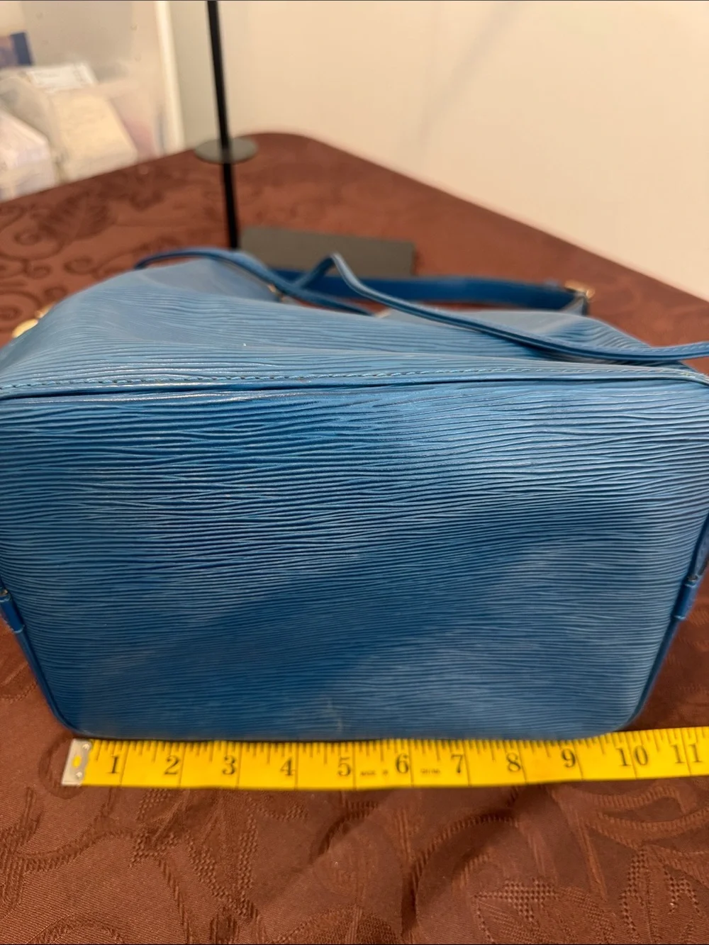 Louis Vuitton Blue Epi Leather Bag & Wallet
